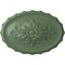 Ekena Millwork Oxford Ceiling Medallion, Hand-Painted Athenian Green, 16 7/8"W x 11 3/4"H x 1 1/2"P CM16OXAGF - alternate 1